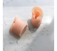 1 paire souple Modèles d'oreille en silicone pour ASMR accessoires, 3cm Canal auditif, flexible et réutilisable Simulation d'affichage de l'oreille humaine aide enseignement, Fournitures éducation