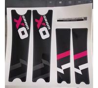 1 Paire Sram X0 Xo Autocollant De Manivelle Montagne Vtt Vélo Autocollant Vélo De Route Autocollant De Pédalier Dh Course Vélo Protecteur Film - Type Pink