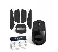 1 Paire Stickers Antidérapants pour SteelSeries Rival 3 Gen 2 | Paire autocollante, pose facile, grip confortable, Motif de flocons de neige noir, accessoire souris sans fil