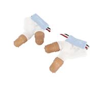 1 Paire Stop Thumbsucking Thumb Sucking Kids Baby Child Finger Guard Protect, Baby Thumb Sucking Stop Finger, Protecteur en Silicone avec Trous Respirants, 2 ProtèGe-Doigts, Bleu (M)