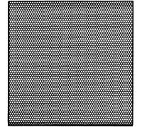 1 Paire Visaton Effet 80 Grille De Feuille Perforée 85 X 85 X9 MM Noir 090314