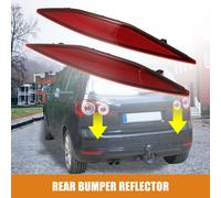 1 Paire Voiture Arrière Pare-chocs Réflecteur Lumière Couvercle 5G0945105 5G0945106 Rouge