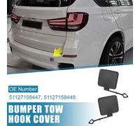 1 Paire Voiture Arriššre Remorquage Pare-chocs Crochet Couverture 51127158447 51127158448 Noir