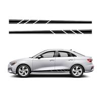 1 Paire Voiture Auto Corps Autocollant pour Audi A3 8V 8P 8L 8Y S3 RS3 Berlina Sportback TFSI Limousine,Autocollant De Jupe Latérale De Voiture, Vinyle Voitures Décoration Autocollants,Red