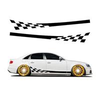 1 Paire Voiture Auto Corps Autocollant pour Audi A4 B8 B9 B7 8W 8K 8E Avant Quattro Allroad,Autocollant De Jupe Latérale De Voiture, Vinyle Voitures Décoration Autocollants,Red