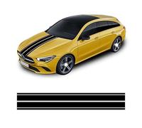 1 Paire Voiture Auto Corps Autocollant pour Benz CLA45 W176 W177 W204 W205 C63 AC GLA CLA GLC AMG,Autocollant De Jupe Latérale De Voiture, Vinyle Voitures Décoration Autocollants,Red