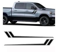 1 Paire Voiture Auto Corps Autocollant pour Dodge RAM 1500 2500 3500 2009-2023,Autocollant De Jupe Latérale De Voiture, Vinyle Voitures Décoration Autocollants,Red