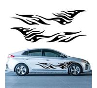 1 Paire Voiture Auto Corps Autocollant pour Hyundai Ioniq 5 6 7 N Line 2021 2022 2023 2024,Autocollant De Jupe Latérale De Voiture, Vinyle Voitures Décoration Autocollants,Red