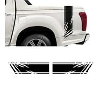 1 Paire Voiture Auto Corps Autocollant pour Pick-up EV T8 RAM F-150,Autocollant De Jupe Latérale De Voiture, Vinyle Voitures Décoration Autocollants,Red