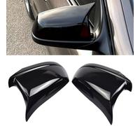 1 paire Voiture Rétroviseur Capuchon De Remplacement Couverture Brillant Noir Gauche et Droite pour B-MW 5 Séries F10 F11 F18 Pre-Lci 2011 2012 2013 (Noir brillant)