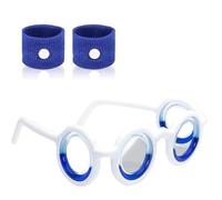 1 paires de lunettes anti-mal des transports Motion Sickness Lunettes et deux bracelet contre le mal de mer Patch Soulagement du mal des transports Maladie de l'air Lunettes