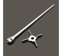 1 pale de mélange centrifuge croisée en acier inoxydable 304 - Palette à quatre pales for mélangeur de laboratoire(8x300mm Type-2)