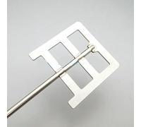 1 palette d'ancrage dispersée for laboratoire en acier inoxydable 304 - Lame d'agitation durable for un mélange et une dispersion efficaces en laboratoire(40x8x300mm)