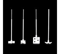1 palette de mélange en PTFE for laboratoire - Outil d'agitation en tétrafluoroéthylène résistant à l'érosion((12)600x155mm)