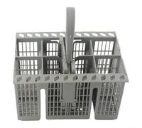 1 panier à couverts Hotpoint pour indesit pour lave-vaisselle bauknecht C00257140, support en plastique gris avec poignée pour cuisine