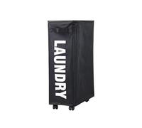 1 panier de rangement for tapis de yoga, panier universel for chambre à coucher, salle de bain, vêtements sales, pliable, for le linge, le bain, les jouets, la maison(Black)
