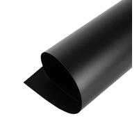 1 panneau PVC fait main 210 x 279 mm, feuille de plastique noir mat et blanc, for modèle amateur(Black,2.0mm)