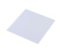 1 panneau PVC fait main 210 x 279 mm, feuille de plastique noir mat et blanc, for modèle amateur(White,1.0mm)