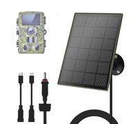 1 panneau solaire 3W/5V,Compatible avec les caméras de chasse 3G/4G， batterie Li-ion 6000mAh,régulateur de tension PCB,micro-USB/Type-C/DC,IP66, Convient aux caméras de chasse sur le terrain