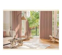 1 Panneaux Décoration de Fenêtre Occultant, Draperies Anti Froid Et Chaleu Économie d'Énergie Rideaux Thermique Isolation Lumineux pour Chambre Dressing Salon, LxH(Pink,200x230cm(79x91in))