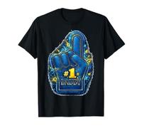 #1 Papa Doigt Design Funny Dad Pride Number One Daddy T-Shirt