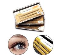 1 Paquet 6-14mm De Faux Cils Vague Cils Individuels Extension De Vison Noir Doux Faux Cils
