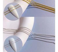 1 paquet Chaîne de décoration pour ongles de 1 m de long, design de chaîne de décoration pour ongles, style punk Y2K, populaire au Japon et en Corée, fournitures de salon de manucure, bijoux pour ongl