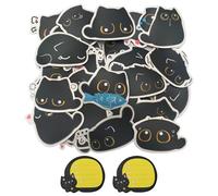 1 Paquet D'Autocollants De Chaton, 2 Morceaux De Notes Note, Animaux De Dessin Animé Mignons, Autocollants De Chaton Drôles, Décoration De Carnet De Skateboard Bricolage.