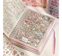 1 paquet de 16 feuilles de mini autocollants tout neufs, comprenant plus de 1000 autocollants à motifs mignons, motifs décoratifs d'autocollants , convient pour le journalisme, l'art des ongles, le de