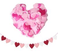 1 Paquet De Confettis En Forme De Coeur,1 Drapeau D'amour,Décoration D'anniversaire,Décoration De Vacances,Décoration De Bricolage,Confettis De Fête,Mariage,Confettis Décoratifs En Forme De C?U