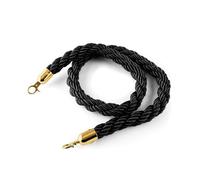 1 Paquet de Corde de Poteau de 1 m (3,3 pi) avec Crochets argentés/dorés, Corde de barrière torsadée pour poteaux, séparateurs de File d'attente, contrôle des foules dans Les hôtels (Taille