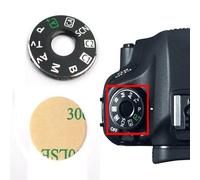 1 paquet de Mode cadran plaque couvercle de capuchon d'interface + ruban pour Canon EOS 6D reflex numérique réparation pièce fixe appareil photo-noir