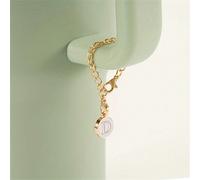 1 paquet de pendentifs charms avec lettre initiale, charms de bijoux personnalisés avec alphabet pour identification de tasse à café, accessoires de décoration anti-perte L,M,S,H,A,T,O,X,B,C,D,E,F,G,I