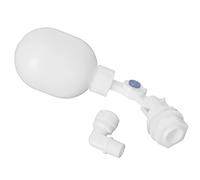 1 paquet de robinet à bille de flotteur de filtre à eau de 1/4 pouces, vanne à flotteur réglable, vannes à flotteur de réservoir d'eau en plastique pour système d'osmose inverse
