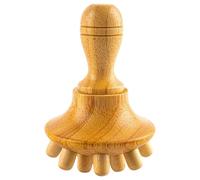 1 paquet de rouleau de massage en bois à tête balle en hêtre, outil massage ergonomique en bois pour la cellulite, la graisse abdominale, le drainage lymphatique, la sculpture du corps