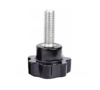1 paquet de vis de serrage étoile M12 x 30-100 mm, tête de vis de serrage de 48 mm de diamètre, écrous, filetage de serrage, poignée de machine de remplacement(M12*80(1pcs))