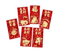 1 Paquet D'enveloppes De Rougeur Du Nouvel An Paquets 'argent En Papier Fête Du Printemps Hongbao Pour Les Fêtes Et Les Rassemblements Enveloppes 'argent De Célébration