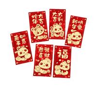 1 Paquet D'enveloppes De Rougeur Du Nouvel An Paquets 'argent En Papier Fête Du Printemps Hongbao Pour Les Fêtes Et Les Rassemblements Enveloppes 'argent De Célébration