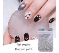 1 Paquet Magnifique Nail Art Strass Decorations Tranche Flatback Paillettes Bricolage 3d Flocons Charmes Ongles Autocollants Manucure Accessoires