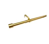 1 paquet Tringle à rideaux épaisse dorée, s'adapte aux fenêtres de 80 à 200 cm, diamètre de 3/4 pouces, design moderne, convient pour la chambre, le salon, le balcon, la cuisine, tringle réglable, tri