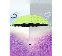 1 parapluie de voyage coupe-vent, léger, portable et pliable, protection UV par tous les temps, fleurit en présence d'eau, auvent imperméable - Convient pour voiture et sac à dos