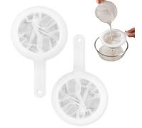 1 passoire fine avec poignée - 400 mailles - Passoire à cheveux de cuisine - Filtre ultra fin pour passoire fine - Pour lait, juice, vin, lait soy