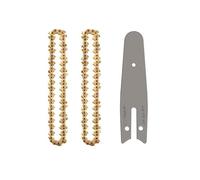 1 pc/1 ensemble 4 pouces chaîne de tronçonneuse 1/4 ". 043" 28 DL Semi ciseau chaîne de tronçonneuse électrique avec for guide de barre pièces de rechange coupe de branche de bois (Color : 4Inch Chai