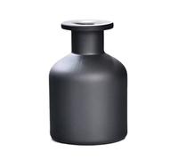 1 Pc 150 ml/5 oz Bouteilles De Diffuseur En Verre Noir Mat Rechargeable Vide Huile Essentielle Parfum Porte-Reed pour DIY Remplacement Reed Diffuseur Cadeau