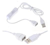 1 PC 1M câble USB mâle à Femelle Interrupteur Marche arrêt câble Bascule Lampe à LED Ligne électrique Noir électronique Conversion de Date Durable Processed