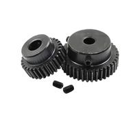 1 pc 1M35T Spur Gear Bore 6/8/10/12 mm 1 Mod 35 Teeth Motor Gear Low 45# Steel Material Metal Gear for Motor Gear (6 mm, 9 pièces 1M 35 dents)