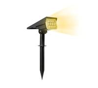 1 Pc/2 Pc/4 Pièces Projecteur Solaire Réglable Lumière De Jardin Solaire IP65 Super Lumineux Paysage Applique Murale Lumière Extérieure Lampe Solaire(Warm White,4PCS)
