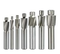 1 pc 4 cannelures fraise en bout de lamage M3-M16 outil de rainurage pilote fraise fraise fraise en bout trou pilote HSS Cutter-M10.3x16.8x12x74
