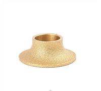 1 PC alésage 20mm Dia 3 pouces/75mm sec sous vide brasé diamant meule demi-bullnose bord profil disque de meulage(France side 30mm)
