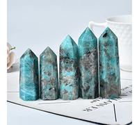 1 PC Amazonite naturelle et quartz fumé à quartz à point cristal symbiotique Point Ornement de la baguette obélisque for la décoration intérieure Pierre ( Color : Symbiotic Crystal , Size : 50-60mm )